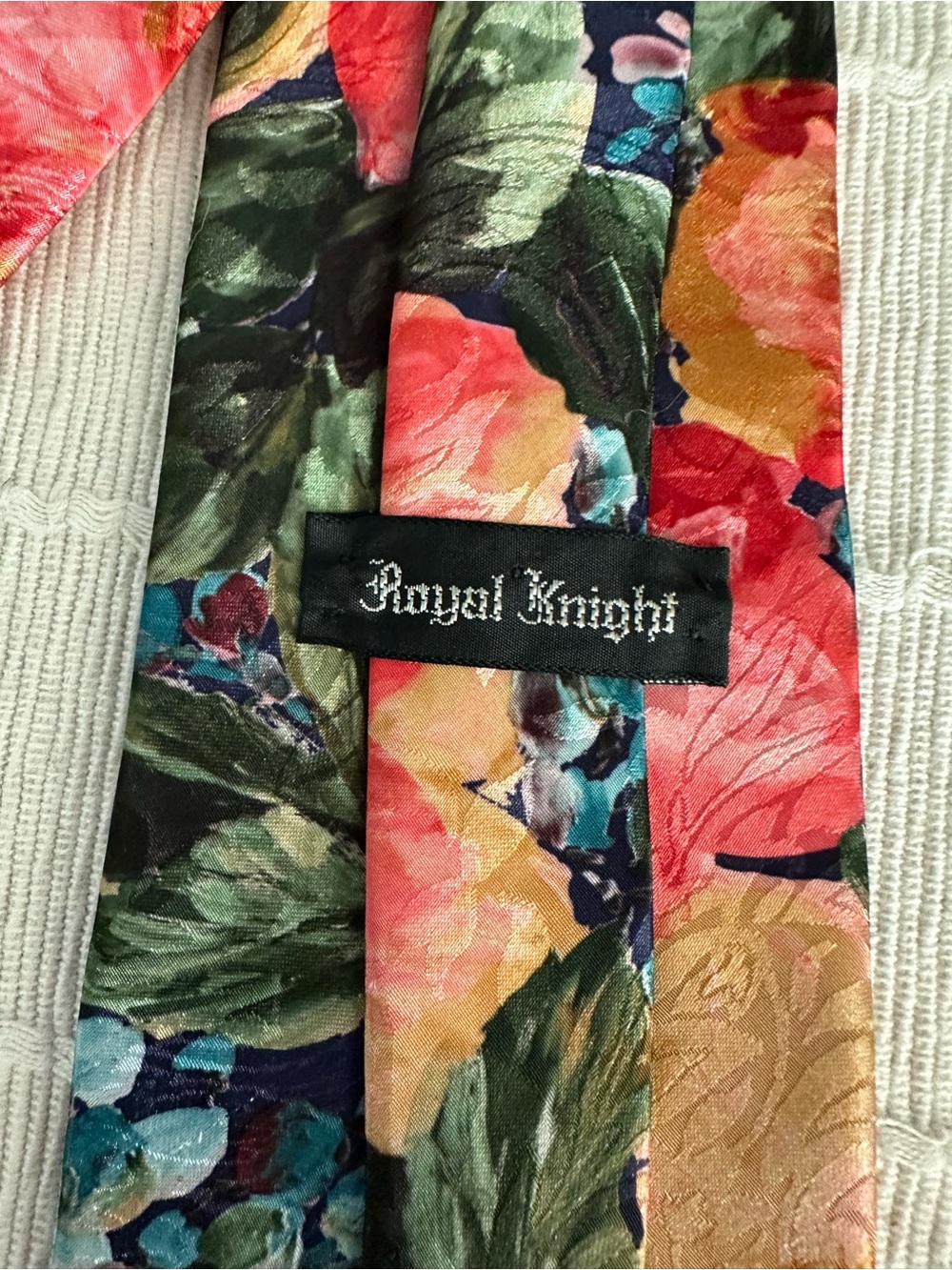 Royal Knight Floral Silk Tie - Multicolor